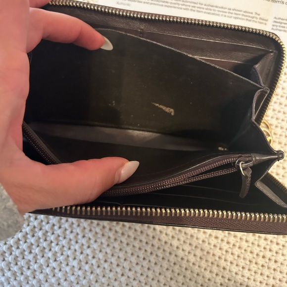 Chocolate Brown Gucci Guccissima Mongram Long Wallet - Picture 7 of 10